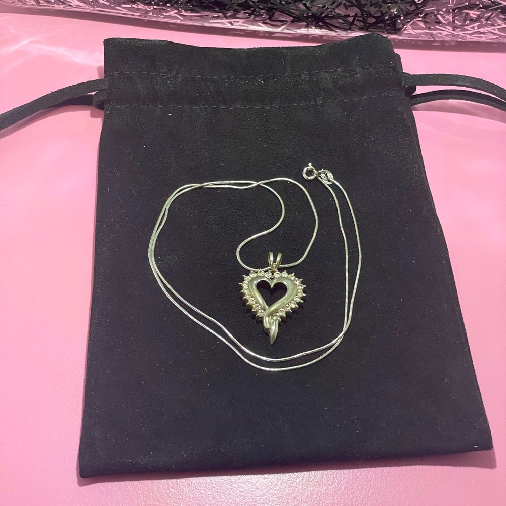 💎Super Brilliant CZ Heart Necklace💎